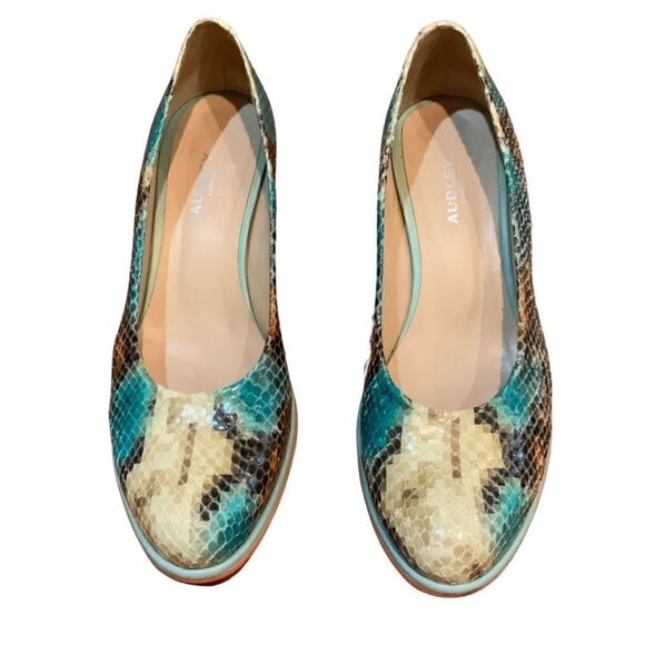 Audley London Reptile Multicolor Pump Leather EU 38.5 - Picture 12 of 14